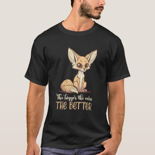 Fennecキツネ耳かわいいFennecキツネ恋人アニマルペットO Tシャツ (正面)