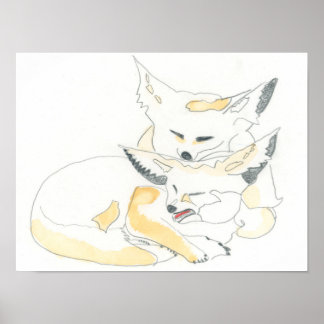 Fennecキツネ ポスター