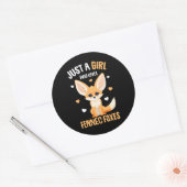 FennecキツネJust a Girl who love Fennecキツネ ラウンドシール (封筒)