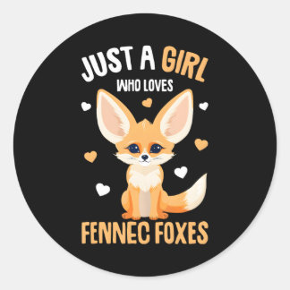 FennecキツネJust a Girl who love Fennecキツネ ラウンドシール