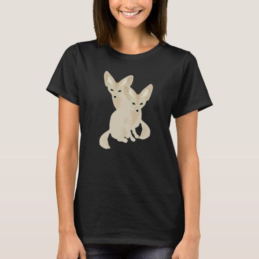 FennecキツネTシャツ Tシャツ (正面)