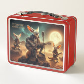 Fennecクールキツネズロックアコースティックギターin Desert メタルランチボックス (裏面)