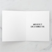 Fennecクールキツネロックスアコースティックギターin砂漠 カード (内部)