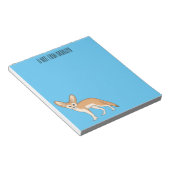 Fennecフォックスカートゥーンイラストレーション ノートパッド (アングル)