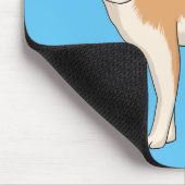 Fennecフォックスカートゥーンイラストレーション マウスパッド (コーナー)