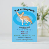 Fennecフォックスカートゥーンイラストレーション 招待状 (スタンド正面)