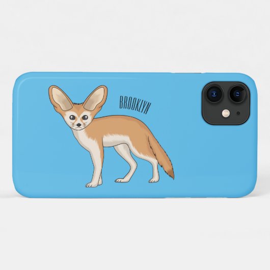 Fennecフォックスカートゥーンイラストレーション Case-Mate iPhoneケース (裏面(横))