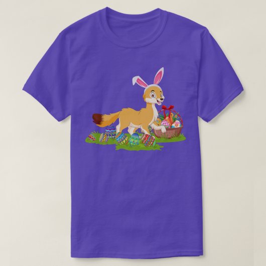 Fennec For Easter Egg狩りBunny Fennec For Easte Tシャツ (デザイン正面)