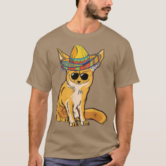 Fennec For Sombrero Meican Sunglass おもしろい Fennec F Tシャツ