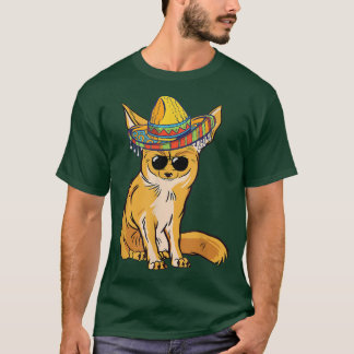 Fennec For Sombrero Meican Sunglass おもしろい Fennec F Tシャツ