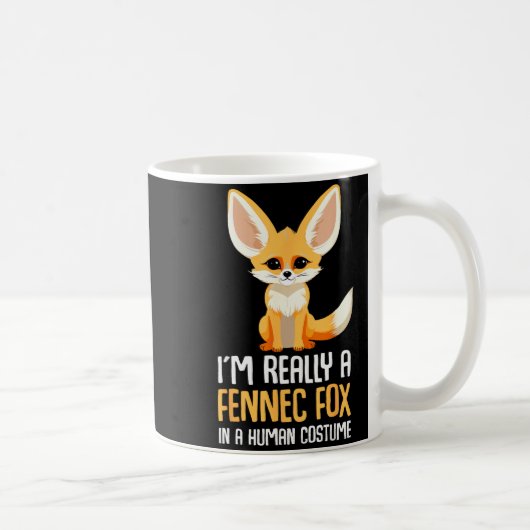 Fennec Fox Costume Girls Fox  コーヒーマグカップ (右)