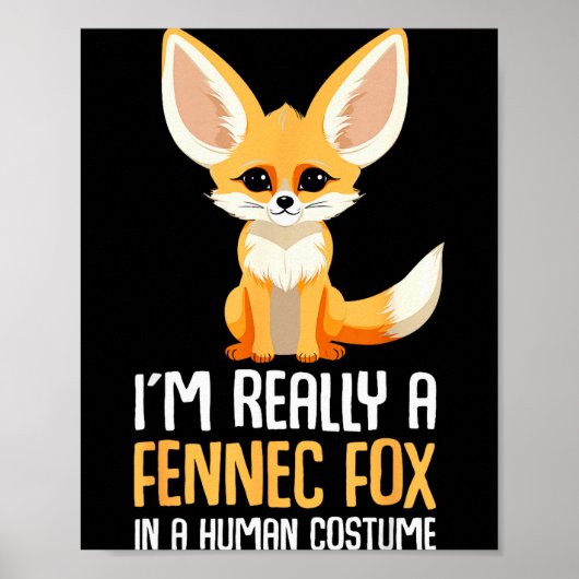 Fennec Fox Costume Girls Fox  ポスター (正面)