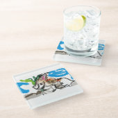 Fennec fox cute ガラスコースター (アングル)