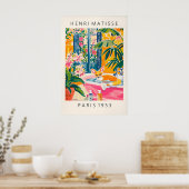 Fennec Fox in Bathtub Art Print Matisse Style ポスター (キッチン)