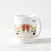 Fennec Fox Mug, Funny Fennec Fox Gift コーヒーマグカップ (正面右)