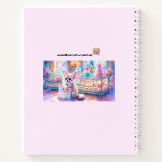 Fennec Fox Notepad ノートブック (裏面)