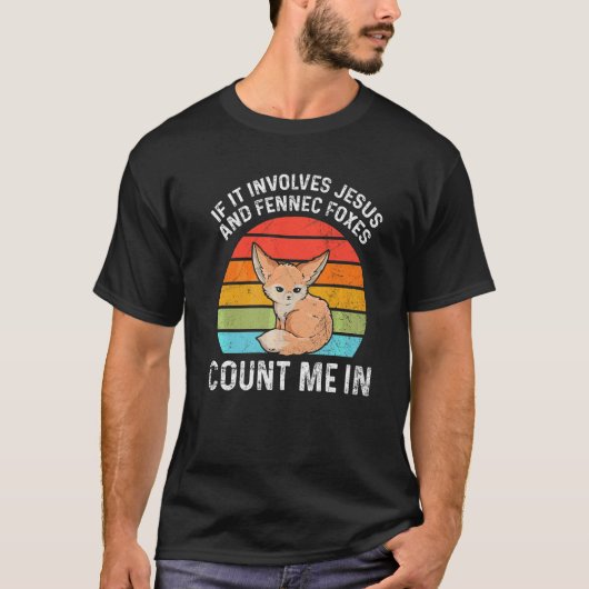 Fennec VixenのFennecキツネ・ファン Tシャツ (正面)