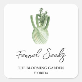 Fennel Seedsラベル スクエアシール