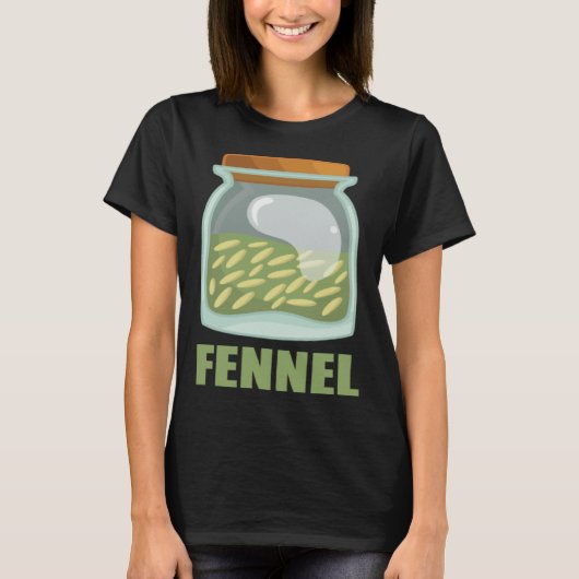 Fennel Spice Flavor Food Cooking Tシャツ (正面)