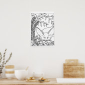 Fennicキツネ16インチx24インチカラーリングポスター ポスター (キッチン)