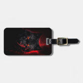 Fenrir – 黒い狼と赤い目 ラゲッジタグ (正面横)