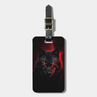 Fenrir – 黒い狼と赤い目 ラゲッジタグ