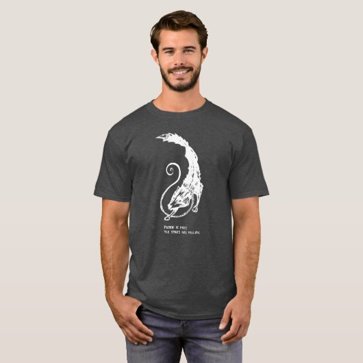 Fenrir Fenrisは自由な犬のバイキングの北欧神話です Tシャツ (正面フル)