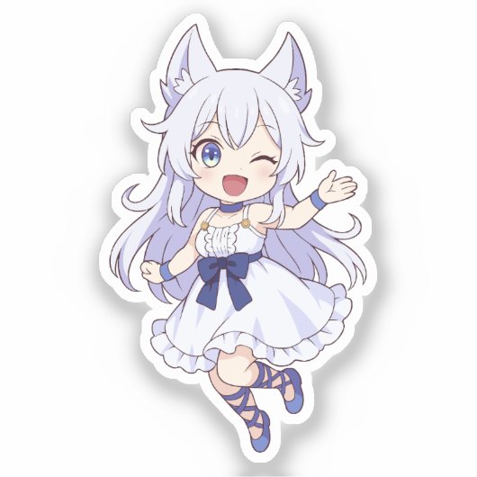 Fenrys Chibi Style Fanart シール (正面)