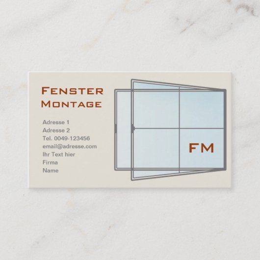 Fenster 名刺 (正面)