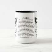Fenton家族の紋章付き外衣 マグカップ (中央)