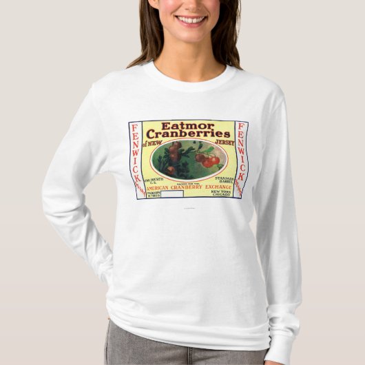 Fenwick Eatmorのクランベリーのブランド・ラベル Tシャツ (正面)