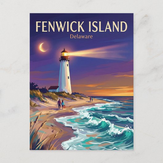 Fenwick Island Lighthouse USA ポストカード (正面)