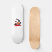 FEPE平らな地球のチェーンソーの地球の殺害者 スケートボード (正面)