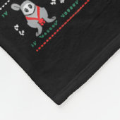 Feral And Festive Ossum Christmas Sweater  フリースブランケット (角)