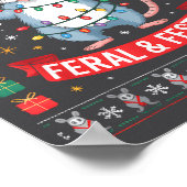 Feral And Festive Ossum Christmas Sweater ポスター (角)