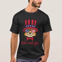 FERAL AND FREE 4TH JULY-PATRIOTIC DAY T-Shirt Tシャツ