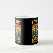 Feral and Seventy 70th Birthday Sarcastic Seventie コーヒーマグカップ (中央)