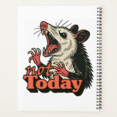 Feral Angry Possum Not Today Typography プランナー手帳 (裏面)