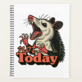 Feral Angry Possum Not Today Typography プランナー手帳 (正面)