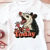 Feral Angry Possum Not Today Typography ベビーボディスーツ