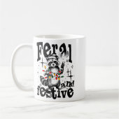 Feral But Festive, Overstimulated But Festive  コーヒーマグカップ (左)