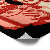 Feral Girl Christmas Funny Ossum Ssum Merry Xmas W ポスター (角)