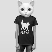 FERAL GOTH PUNK KITTY CAT SHIRT Tシャツ