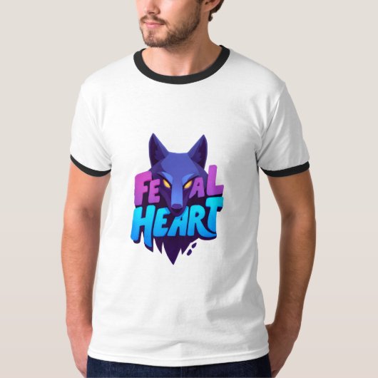 “Feral Heart” メンズTシャツ Tシャツ (正面)