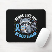 Feral Like My Blood Sugar Raccoon マウスパッド (マウス)