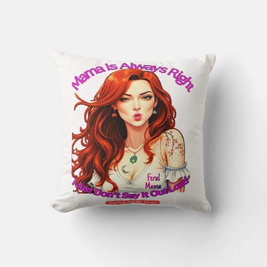 Feral Mama クッション (正面)