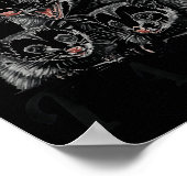 Feral Mom Ossum Funny Animal Quote Mother’s Day  ポスター (角)