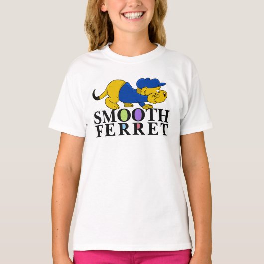 Ferald：スムーズなフェレットTシャツ Tシャツ (正面)