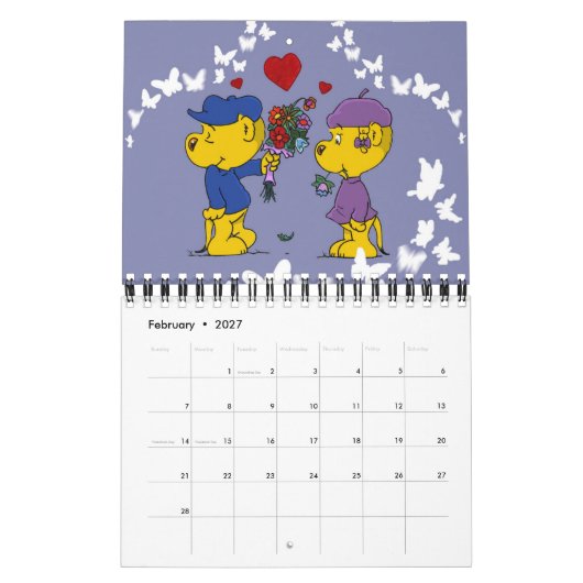 Ferald Calendar 2026 カレンダー (2月 2027)