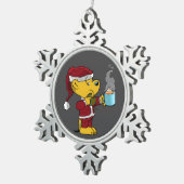 Ferald Holiday スノーフレークピューターオーナメント (右)